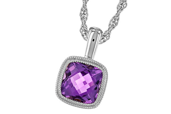 B283-25367: NECKLACE .82 AMETHYST
