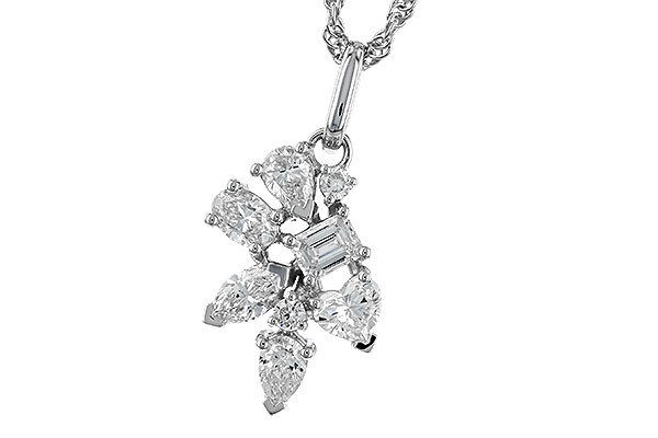 B283-25412: NECKLACE .90 TW FANCY CUT DIAS
