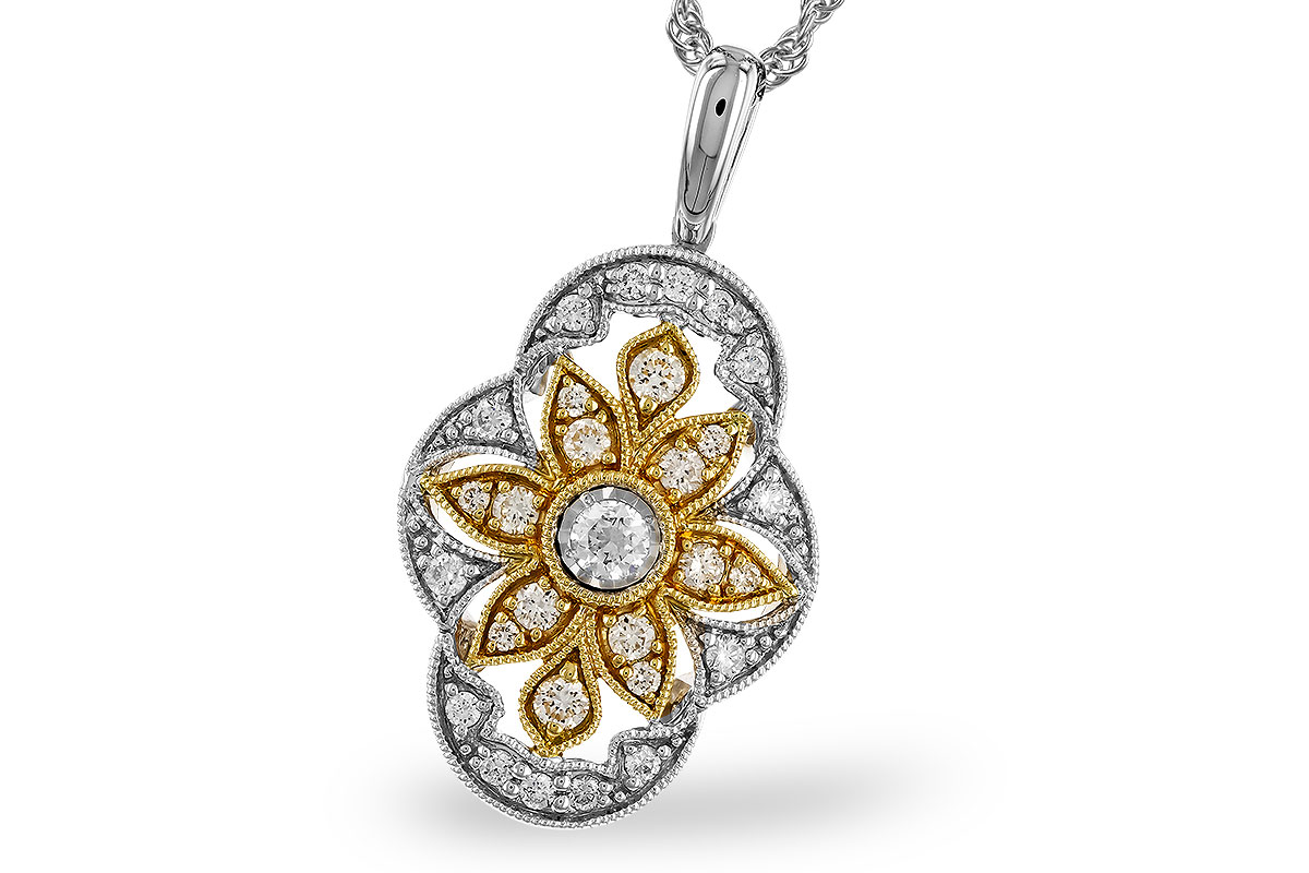 B283-25439: NECKLACE .33 TW