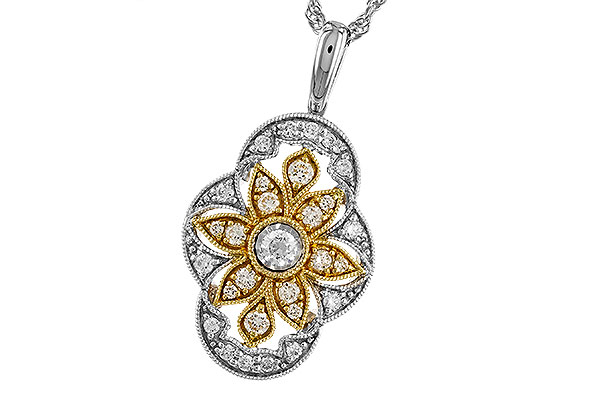 B283-25439: NECKLACE .33 TW