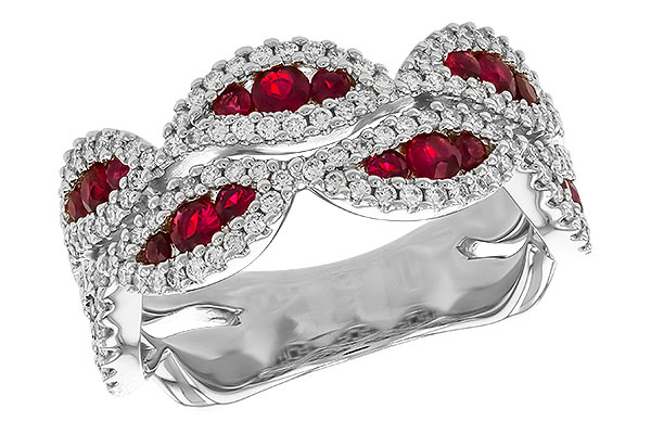B283-27258: LDS WED RG .70 TW RUBY 1.11 TGW