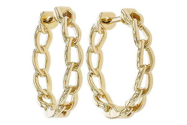 B284-10867: GOLD EARRINGS (18MM)