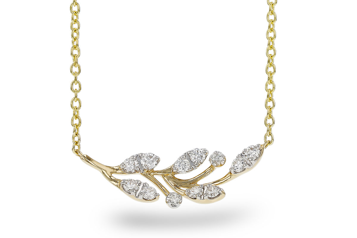 B284-12639: NECKLACE .32 TW (18")