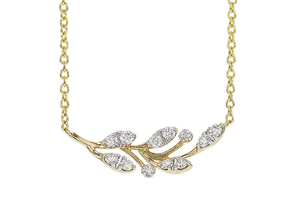 B284-12639: NECKLACE .32 TW (18")