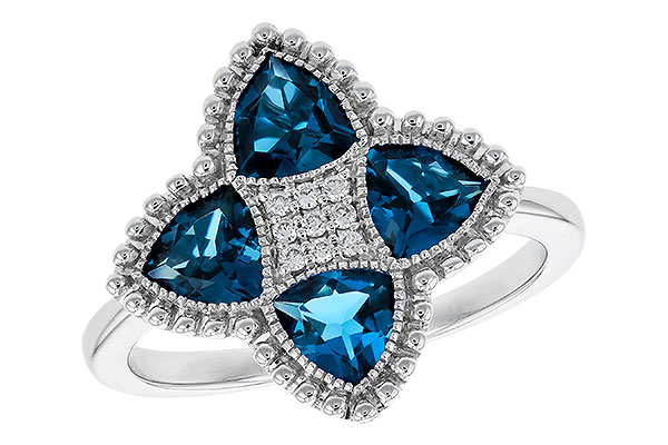 B284-14458: LDS RG 1.62 LONDON BLUE TOPAZ 1.66 TGW