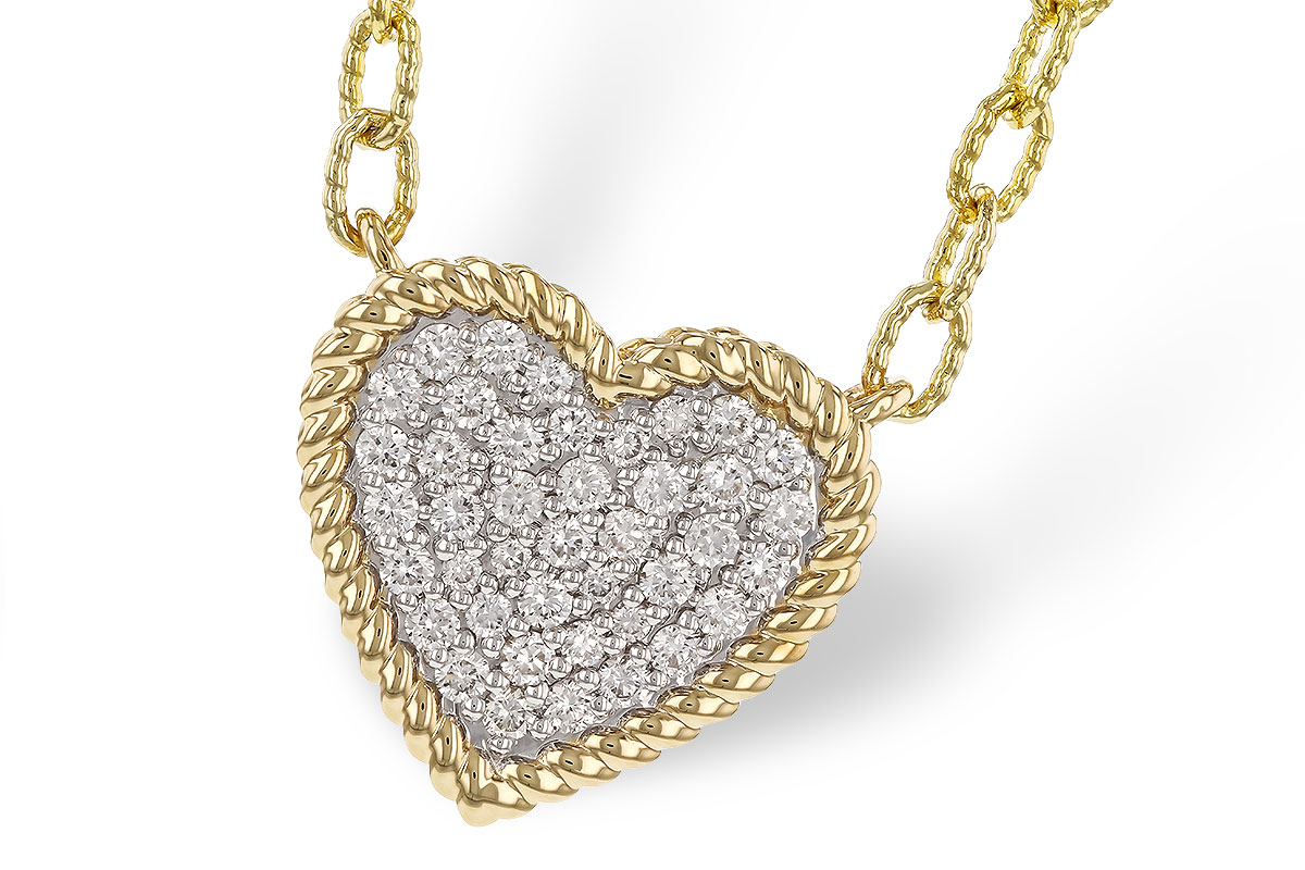 B284-15376: NECKLACE .32 TW (18")