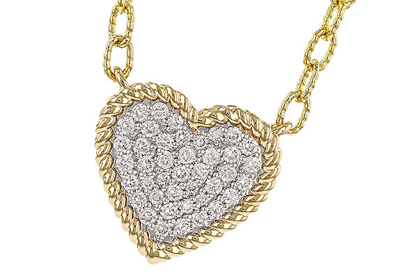 B284-15376: NECKLACE .32 TW (18")