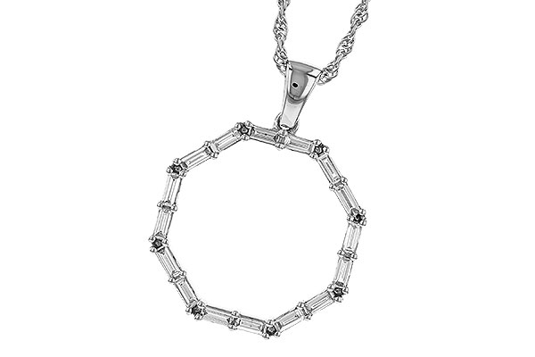B284-15385: NECKLACE .35 TW BAG DIAS