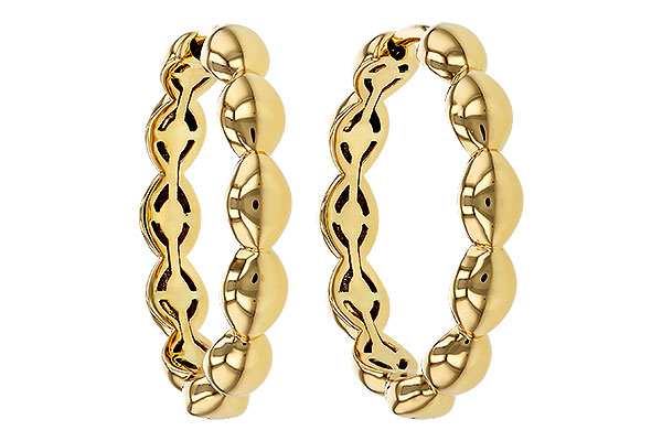 B284-17194: GOLD EARRINGS (21MM)