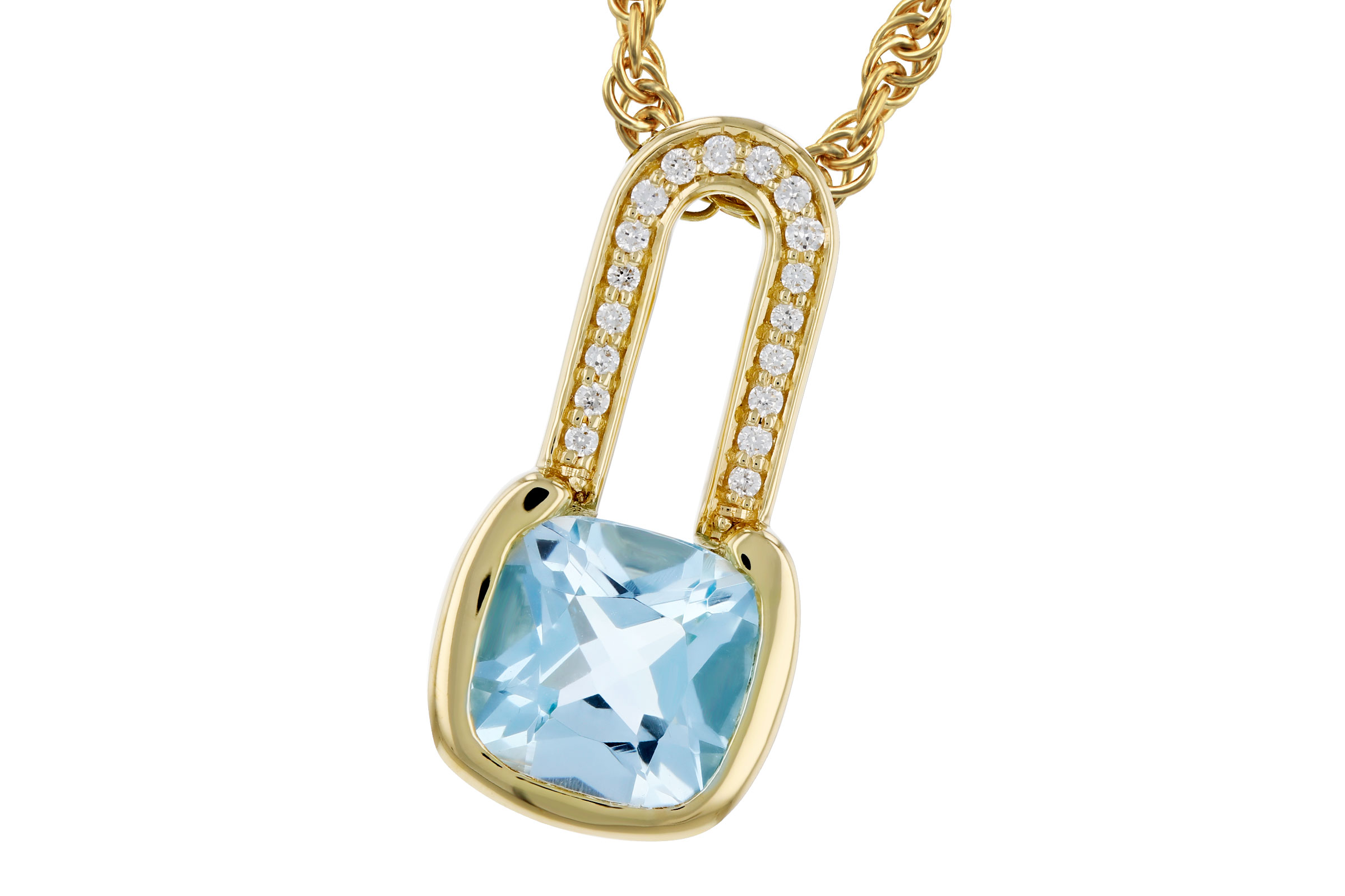 B285-03558: NECKLACE .91 SKY BLUE TOPAZ .95 TGW (6MM BT)