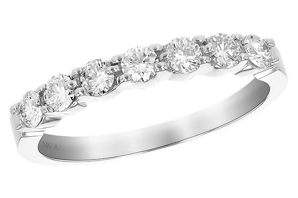 C102-33630: LDS DIA WED RG .50 TW (7 STONES)