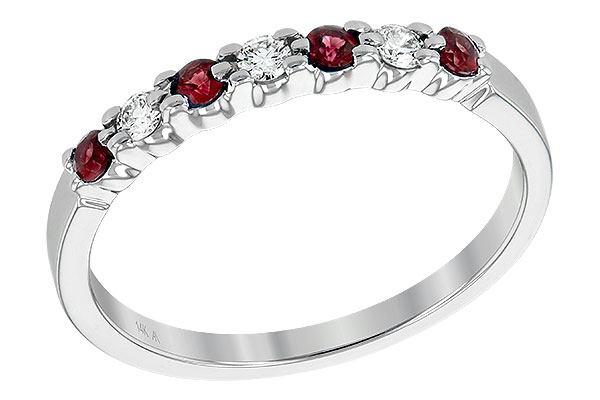 C195-08130: LDS WED RG .18 RUBY .28 TGW