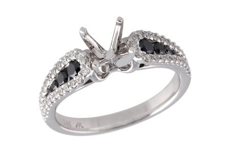 C195-08148: LDS SEMI .25 BLK DIAS .60 TW