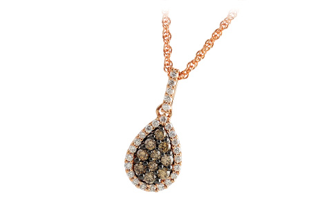 C195-99030: NECK .25 BROWN DIA .41 TW