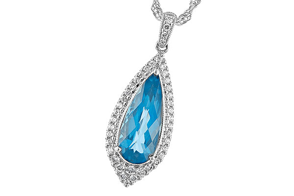 C198-67203: NECK 2.40 BLUE TOPAZ 2.65 TGW