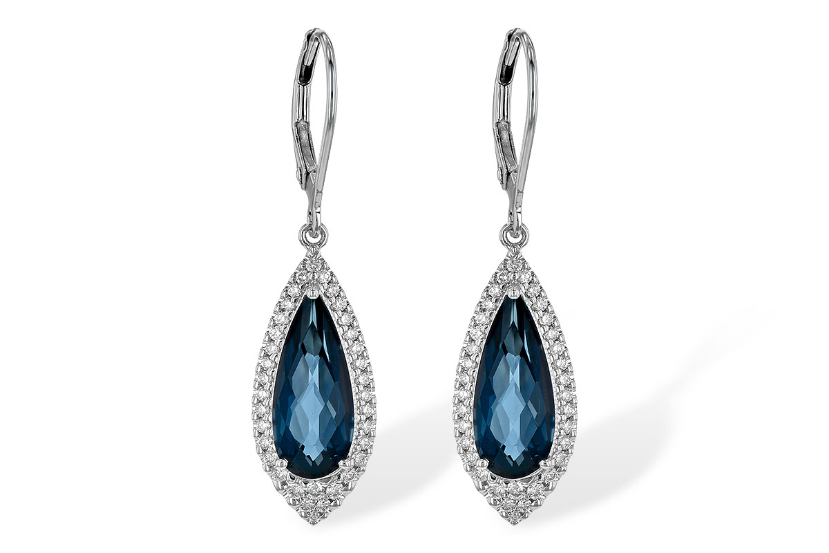 C199-56276: EARR 5.05 LONDON BLUE TOPAZ 5.42 TGW