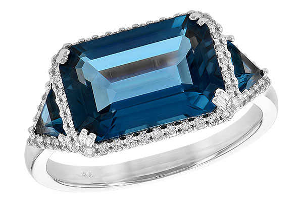 C199-57221: LDS RG 4.60 TW LONDON BLUE TOPAZ 4.82 TGW (12x8MM)
