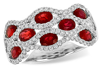 C199-60885: LDS WED RG 1.80 TW RUBY 2.18 TGW
