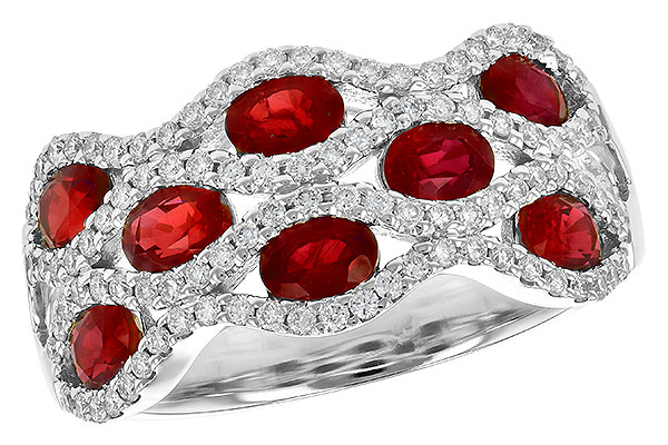 C199-60885: LDS WED RG 1.80 TW RUBY 2.18 TGW