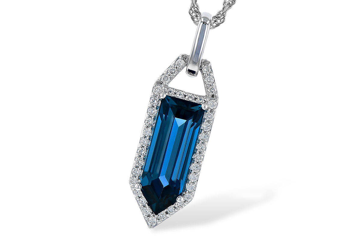 C282-29912: NECK 2.95 LONDON BLUE TOPAZ 3.12 TGW