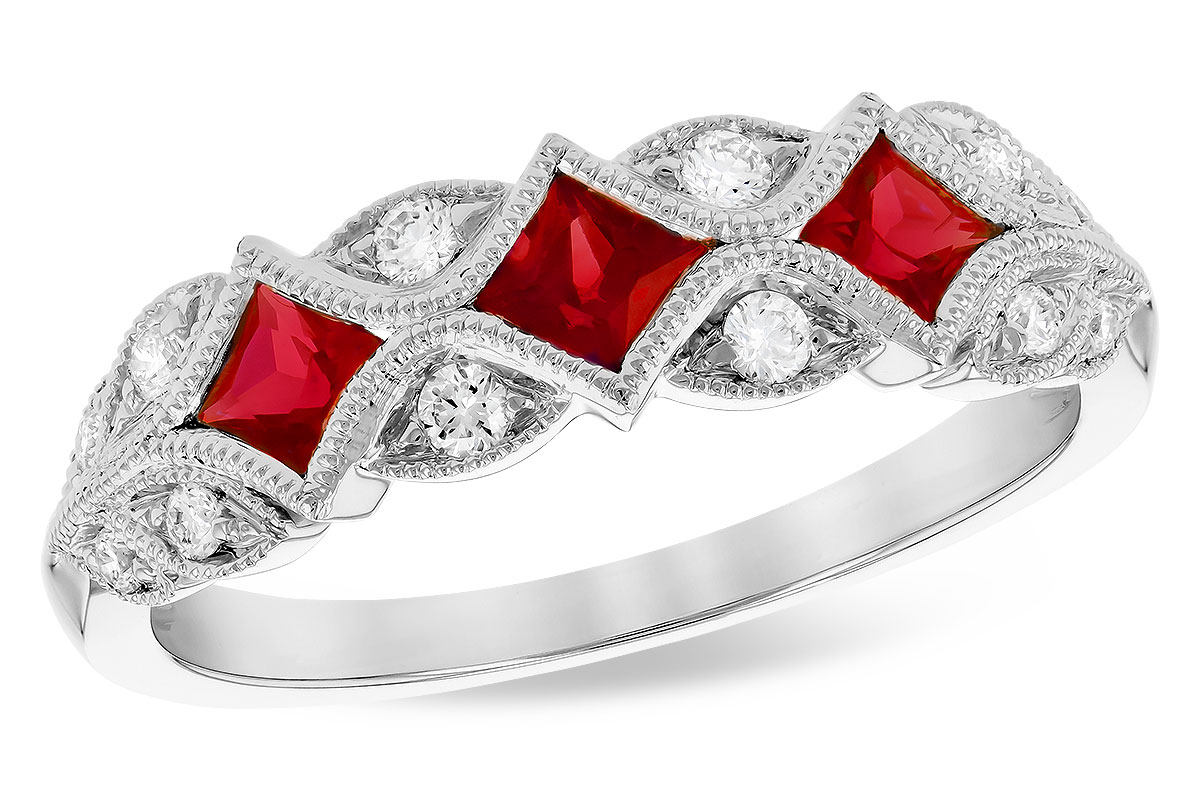 C282-30885: LDS WED RG .55 TW RUBY .70 TGW