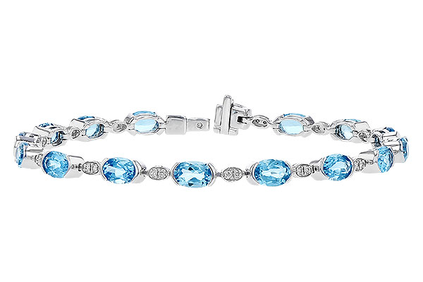 C283-19003: BRACELET 7.80 SWISS BLUE TOPAZ 7.96 TGW