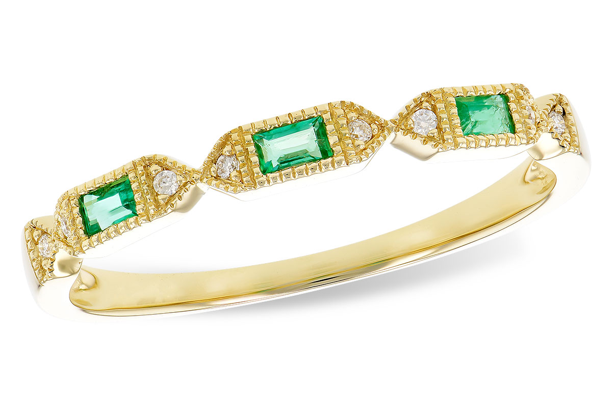 C283-19021: LDS WED RG .10 EMERALD .12 TGW