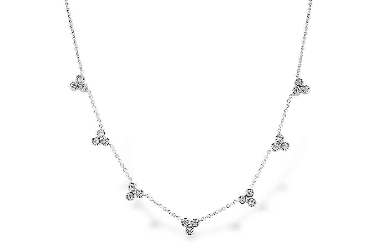 C283-19985: NECKLACE .36 TW (18")