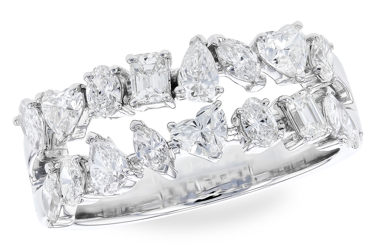 C283-21776: LDS DIA WED RG 1.38 TW FANCY CUT DIAS