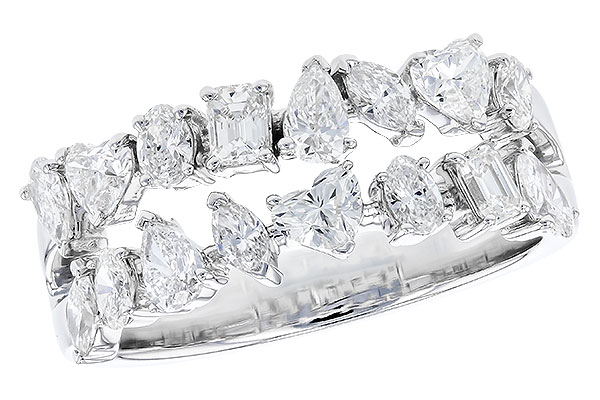 C283-21776: LDS DIA WED RG 1.38 TW FANCY CUT DIAS