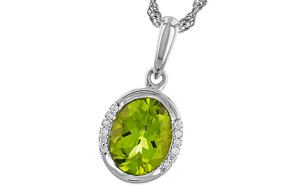 C283-22703: NECKLACE 1.72 TW PERIDOT 1.75 TGW (9x7 PER)