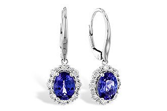 C283-23548: EARR 1.28 TW TANZANITE 1.72 TGW (7x5 OVAL)