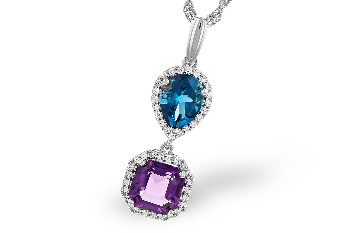 C283-23576: NECKLACE 2.50 SEMI-PREC (AMY,LBT) 2.66 TGW