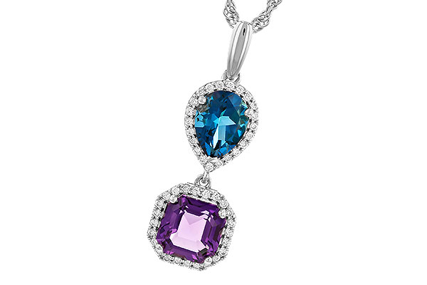C283-23576: NECKLACE 2.50 SEMI-PREC (AMY,LBT) 2.66 TGW