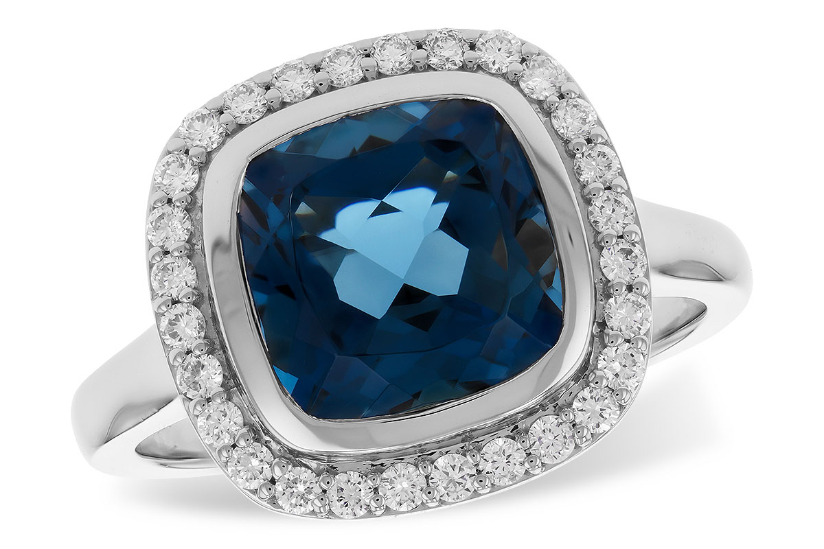 C283-25394: LDS RG 3.85 LONDON BLUE TOPAZ 4.15 TGW (9MM LBT)