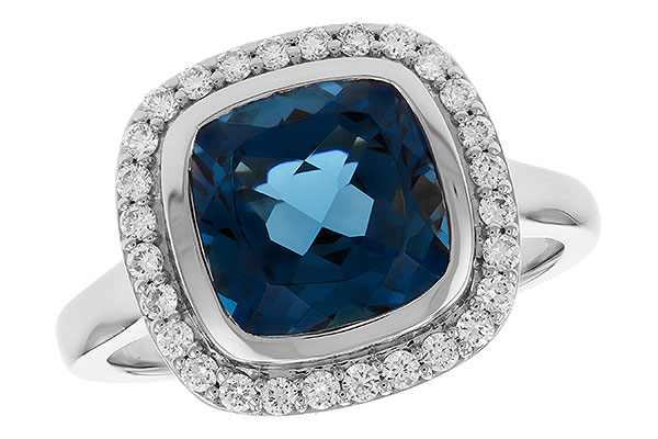 C283-25394: LDS RG 3.85 LONDON BLUE TOPAZ 4.15 TGW (9MM LBT)
