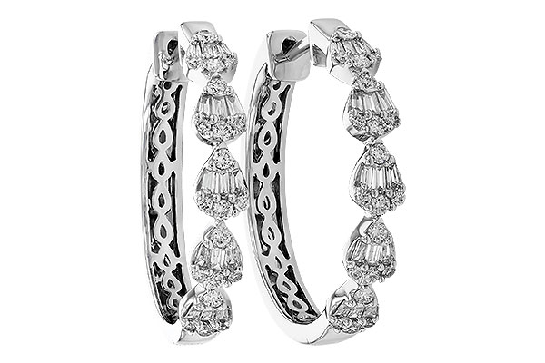 C283-25412: EARRINGS .20 BAG .47 TW