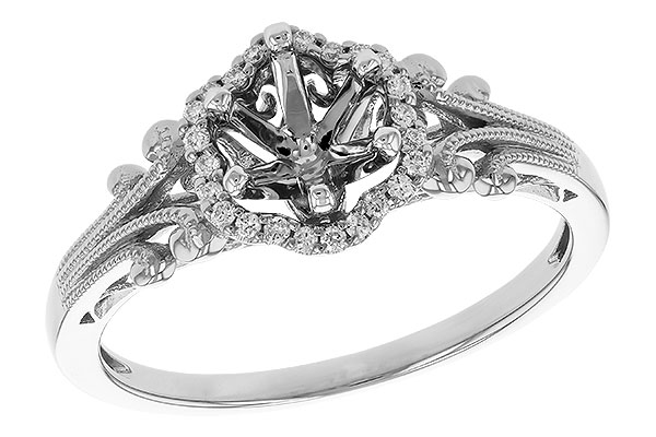 C283-25421: LDS SEMI DIA RG .08 TW (FOR .50 CTR)