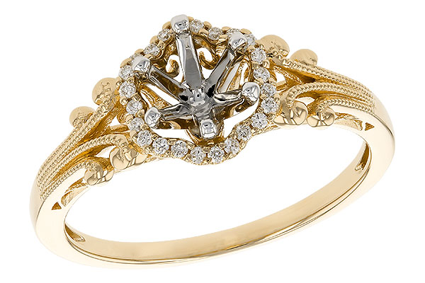 C283-25421: LDS SEMI DIA RG .08 TW (FOR .50 CTR)