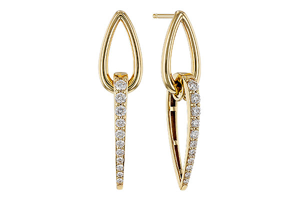 C284-10876: EARRINGS .75 TW