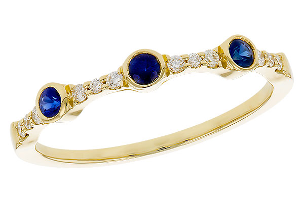 C284-12676: LDS WED RG .16 SAPPHIRE .25 TGW