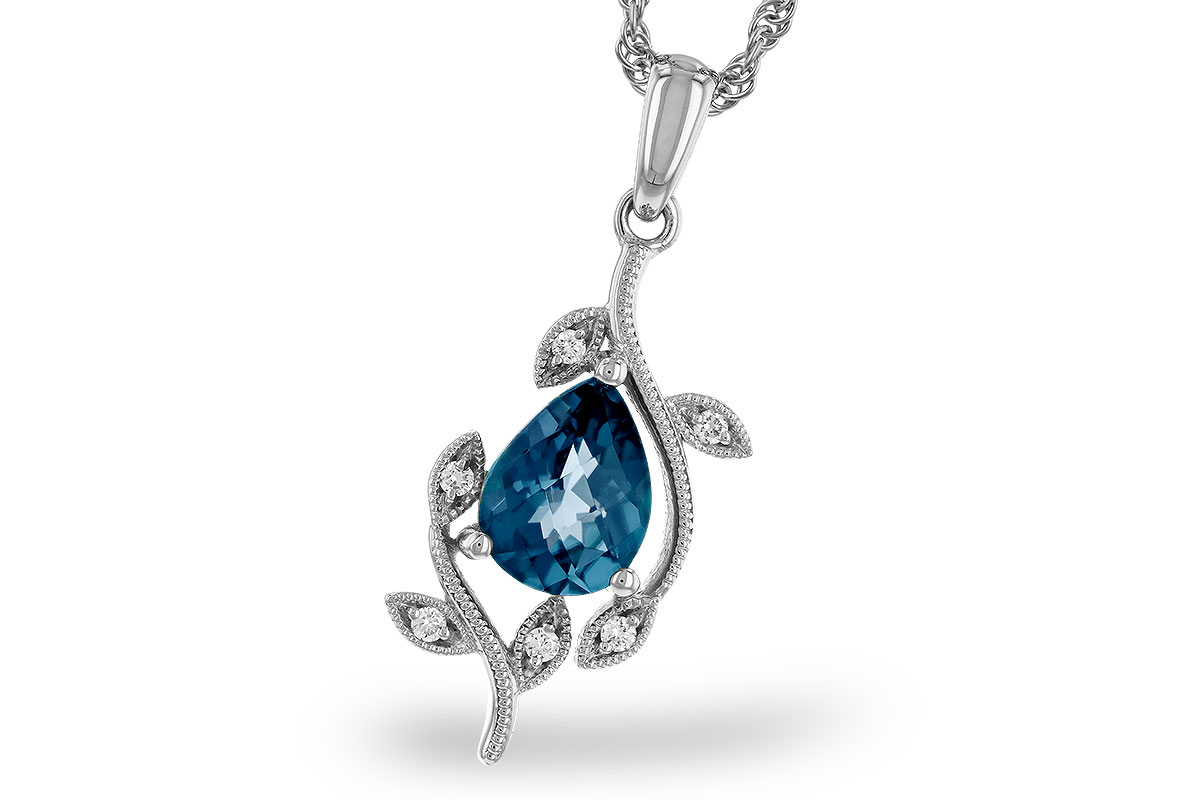C284-13603: NECK 1.20 LONDON BLUE TOPAZ 1.25 TGW (8x6MM LBT)