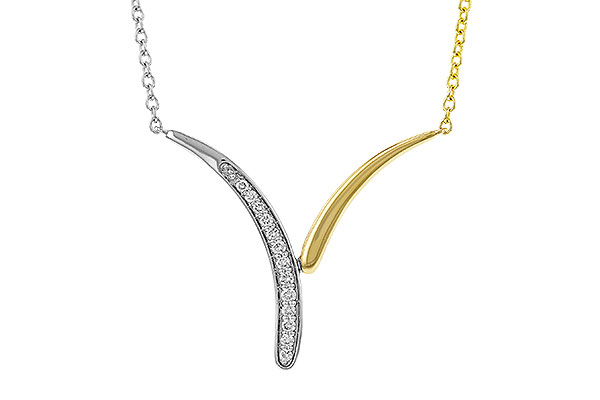 C284-14521: NECKLACE .12 TW (18")
