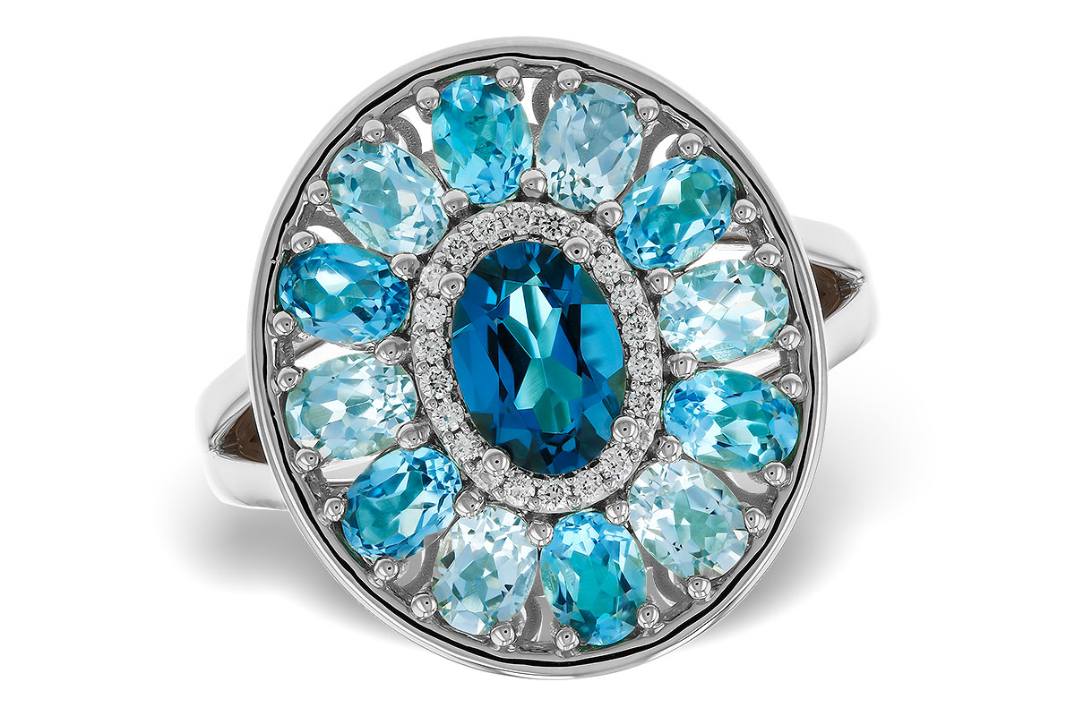 C284-16339: LDS RG 3.02 TW BLUE TOPAZ 3.10 TGW (7x5MM LBT CTR)