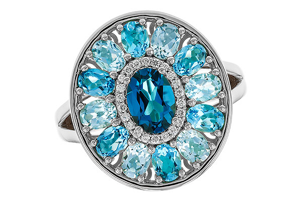 C284-16339: LDS RG 3.02 TW BLUE TOPAZ 3.10 TGW (7x5MM LBT CTR)