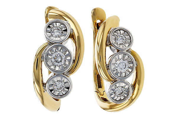 C284-17194: EARRINGS .25 TW