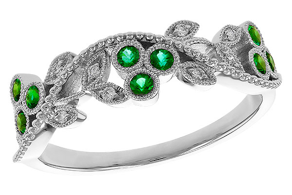 C284-18094: LDS WED RG .17 EMERALD TW .23 TGW