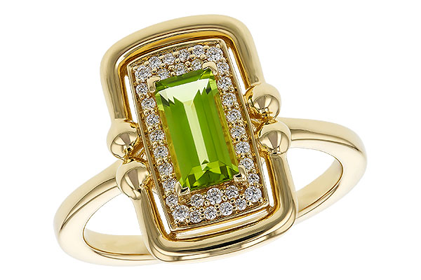 C284-18103: LDS RG .72 PERIDOT .84 TGW (8x4MM PER)