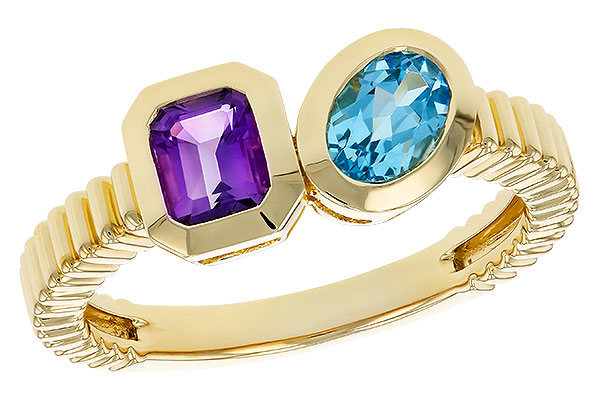C284-18112: LDS RG .82 TW SEMI-PRECIOUS (AMY,SWISS BT)