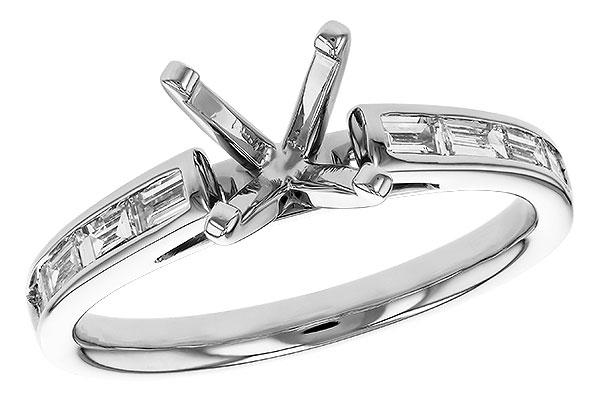 C285-00830: LDS SEMI DIA RG .38 TW BAGUETTES
